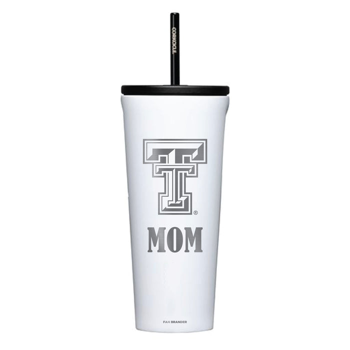 Corkcicle Cold Cup Triple Insulated Tumbler with Texas Tech Red Raiders Mom Primary Logo