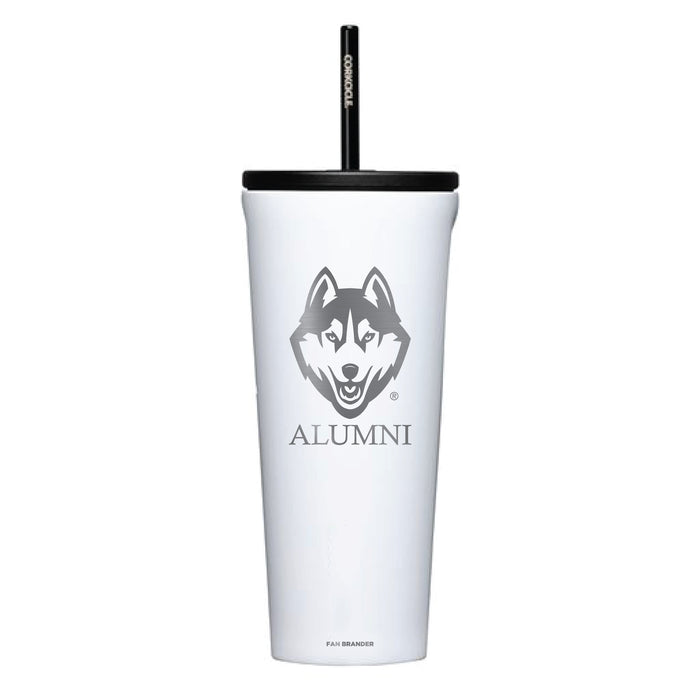 Corkcicle Cold Cup Triple Insulated Tumbler with Uconn Huskies Alumni Primary Logo