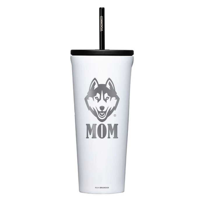 Corkcicle Cold Cup Triple Insulated Tumbler with Uconn Huskies Mom Primary Logo