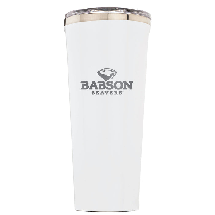 Triple Insulated Corkcicle Tumbler with Babson University Primary Logo