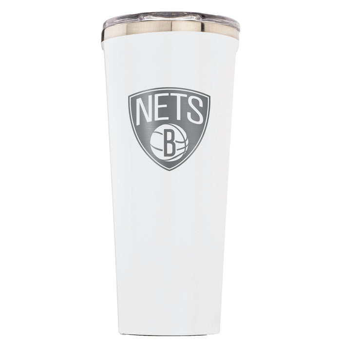 Triple Insulated Corkcicle Tumbler with Brooklyn Nets Primary Logo