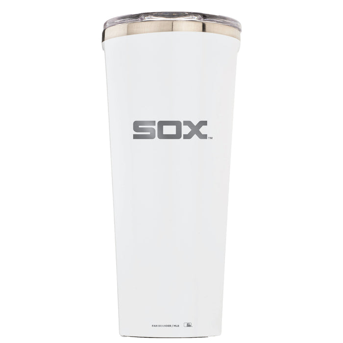 Triple Insulated Corkcicle Tumbler with Chicago White Sox Etched Secondary Logo