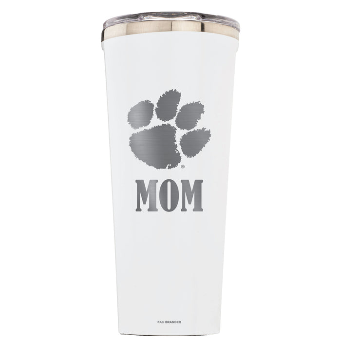 Triple Insulated Corkcicle Tumbler with Clemson Tigers Mom Primary Logo