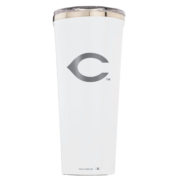 Triple Insulated Corkcicle Tumbler with Cincinnati Reds Etched Secondary Logo