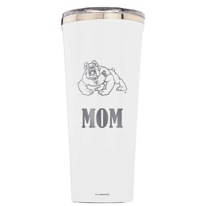 Triple Insulated Corkcicle Tumbler with Fresno State Bulldogs Mom Primary Logo