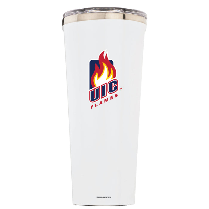 Triple Insulated Corkcicle Tumbler with Illinois @ Chicago Flames Primary Logo