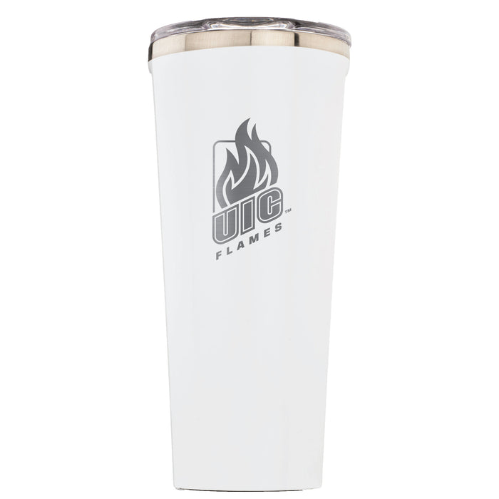 Triple Insulated Corkcicle Tumbler with Illinois @ Chicago Flames Primary Logo