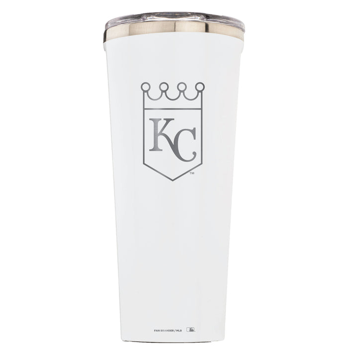 Triple Insulated Corkcicle Tumbler with Kansas City Royals Etched Secondary Logo