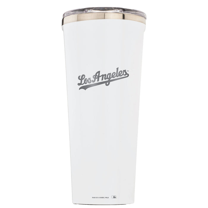 Triple Insulated Corkcicle Tumbler with Los Angeles Dodgers Etched Wordmark Logo