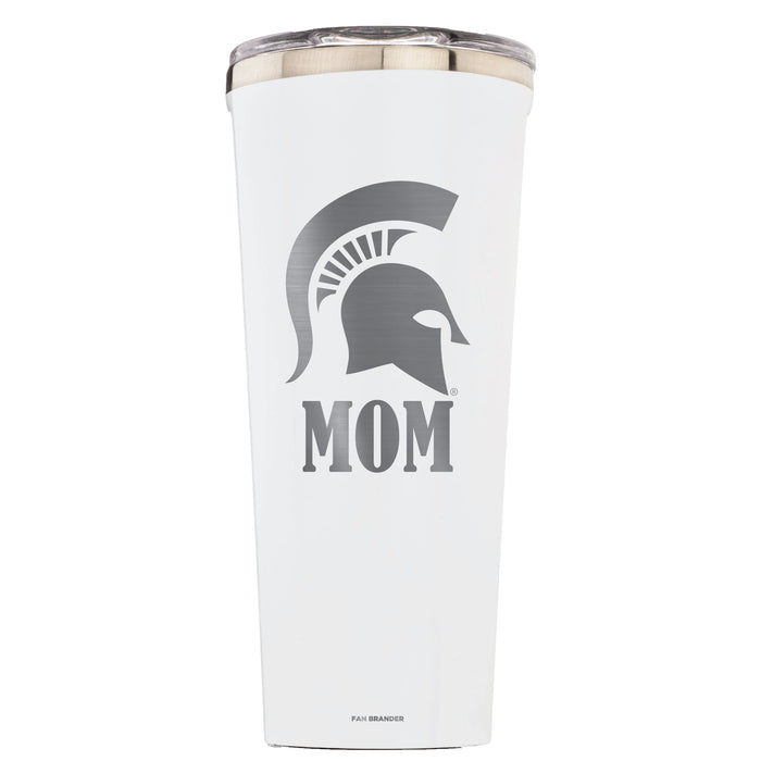 Triple Insulated Corkcicle Tumbler with Michigan State Spartans Mom Primary Logo