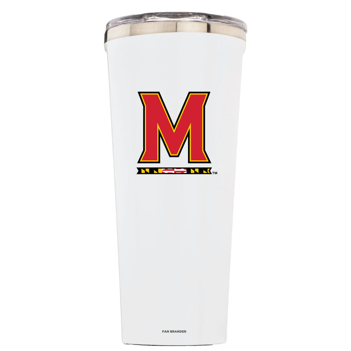 Triple Insulated Corkcicle Tumbler with Maryland Terrapins Primary Logo