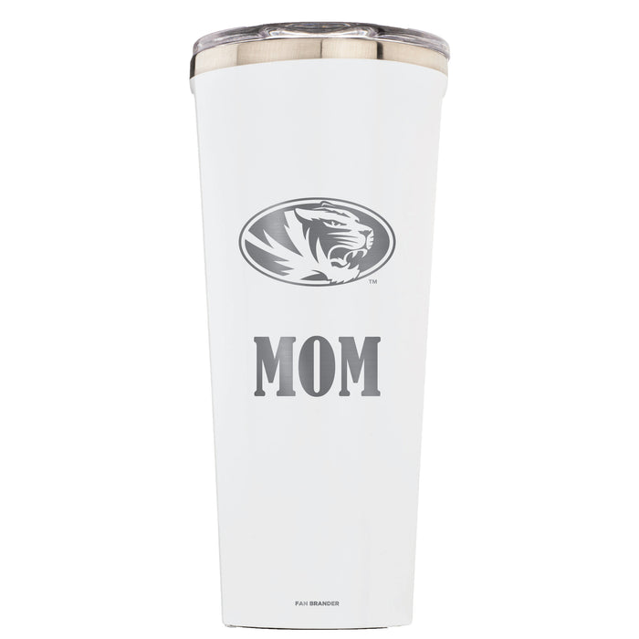 Triple Insulated Corkcicle Tumbler with Missouri Tigers Mom Primary Logo