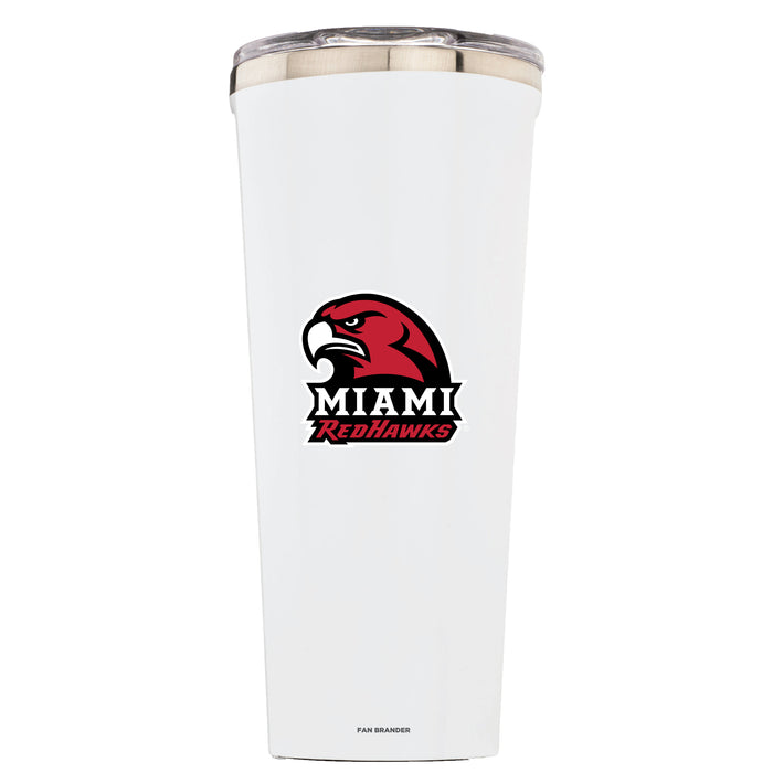 Triple Insulated Corkcicle Tumbler with Miami University RedHawks Secondary Logo