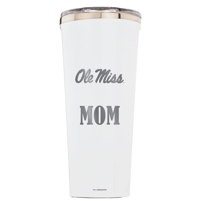 Triple Insulated Corkcicle Tumbler with Mississippi Ole Miss Mom Primary Logo