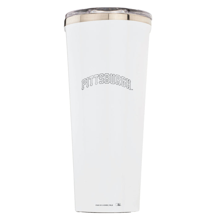 Triple Insulated Corkcicle Tumbler with Pittsburgh Pirates Etched Wordmark Logo