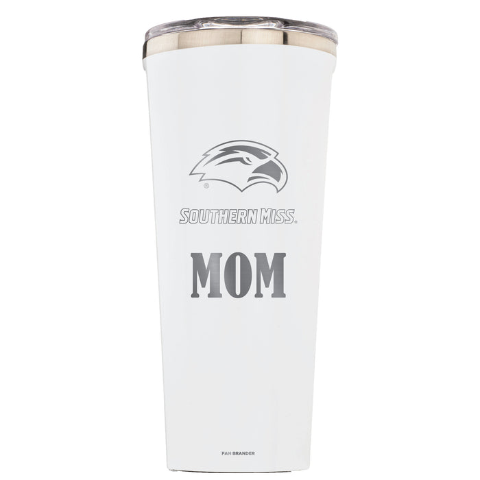 Triple Insulated Corkcicle Tumbler with Southern Mississippi Golden Eagles Mom Primary Logo