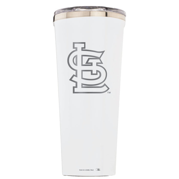 Triple Insulated Corkcicle Tumbler with St. Louis Cardinals Etched Secondary Logo