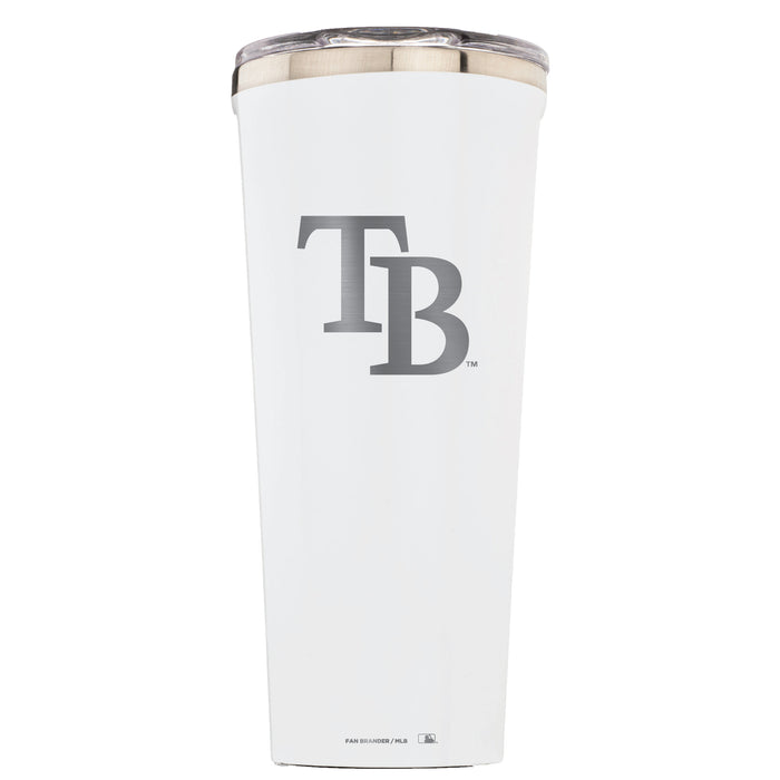 Triple Insulated Corkcicle Tumbler with Tampa Bay Rays Etched Secondary Logo