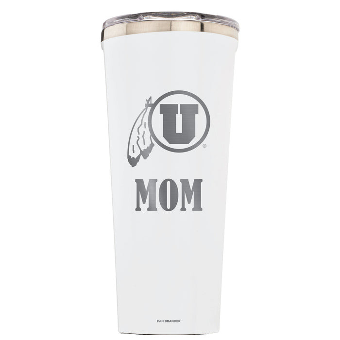 Triple Insulated Corkcicle Tumbler with Utah Utes Mom Primary Logo