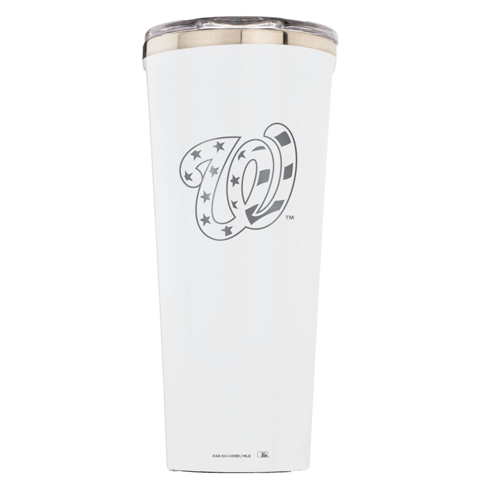 Triple Insulated Corkcicle Tumbler with Washington Nationals Etched Secondary Logo
