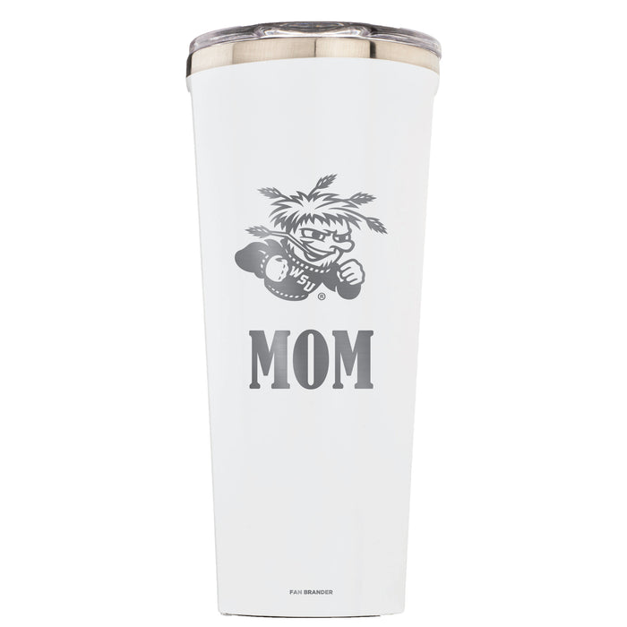 Triple Insulated Corkcicle Tumbler with Wichita State Shockers Mom Primary Logo