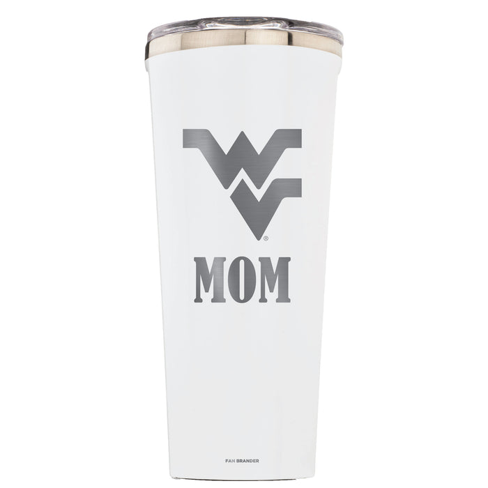 Triple Insulated Corkcicle Tumbler with West Virginia Mountaineers Mom Primary Logo
