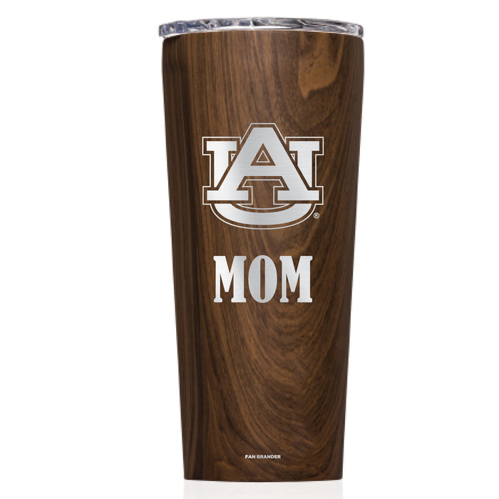 Triple Insulated Corkcicle Tumbler with Auburn Tigers Mom Primary Logo