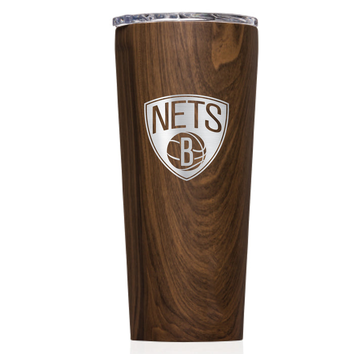 Triple Insulated Corkcicle Tumbler with Brooklyn Nets Primary Logo