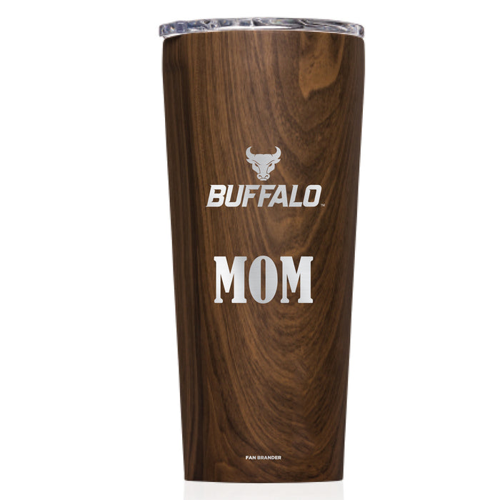 Triple Insulated Corkcicle Tumbler with Buffalo Bulls Mom Primary Logo