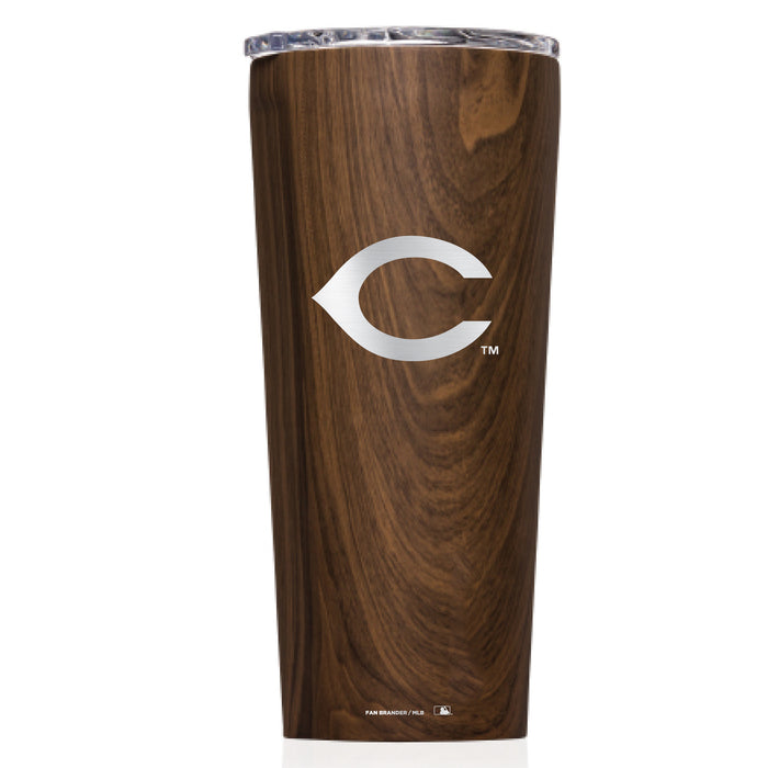 Triple Insulated Corkcicle Tumbler with Cincinnati Reds Etched Secondary Logo