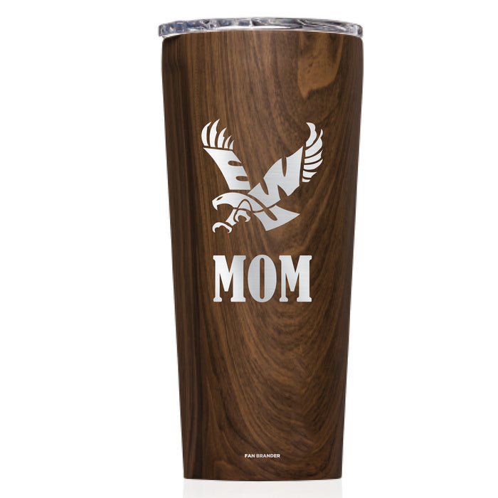 Triple Insulated Corkcicle Tumbler with Eastern Washington Eagles Mom Primary Logo