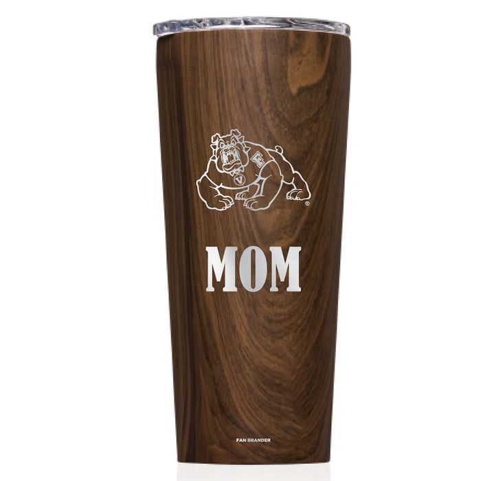 Triple Insulated Corkcicle Tumbler with Fresno State Bulldogs Mom Primary Logo