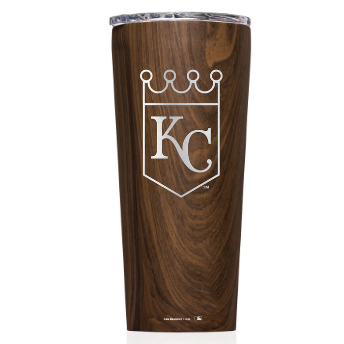 Triple Insulated Corkcicle Tumbler with Kansas City Royals Etched Secondary Logo