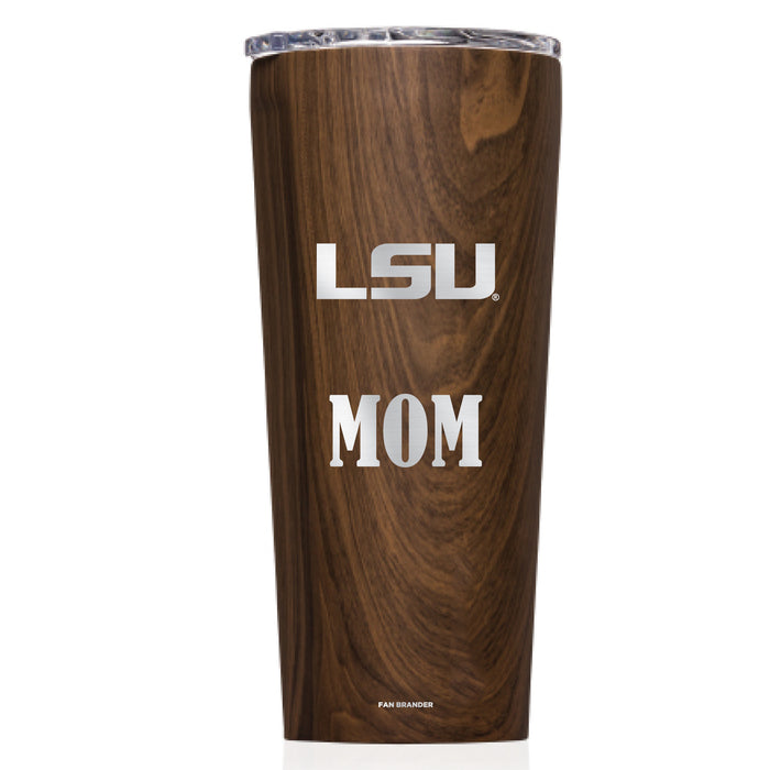 Triple Insulated Corkcicle Tumbler with LSU Tigers Mom Primary Logo