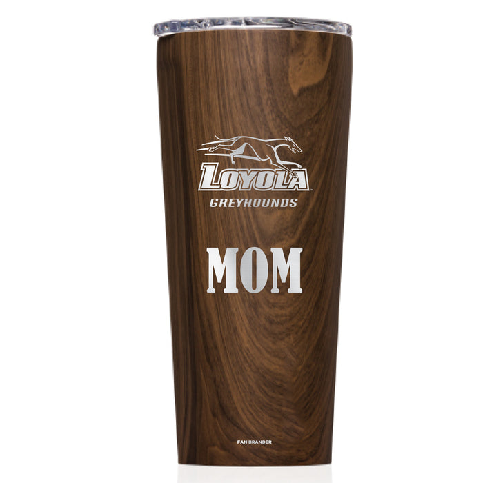Triple Insulated Corkcicle Tumbler with Loyola Univ Of Maryland Hounds Mom Primary Logo