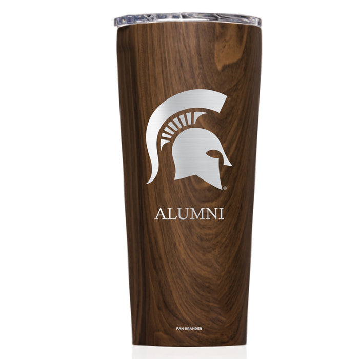 Triple Insulated Corkcicle Tumbler with Michigan State Spartans Mom Primary Logo