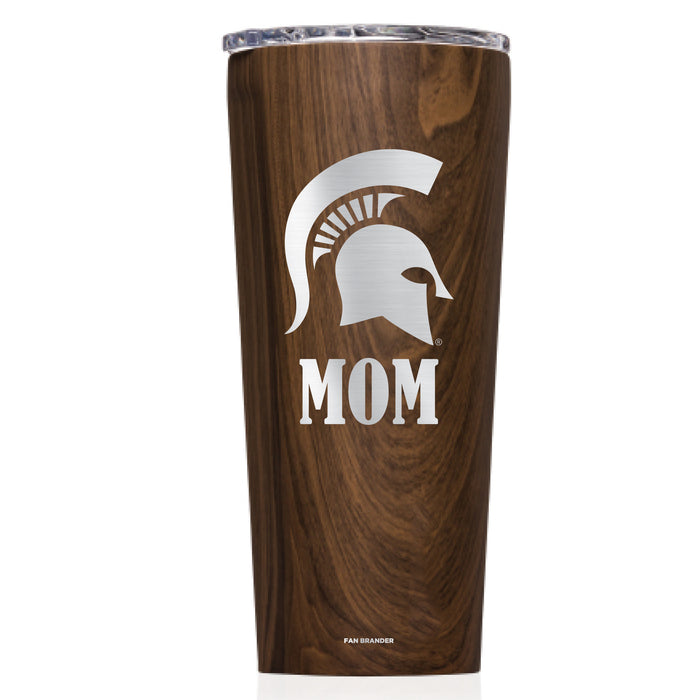 Triple Insulated Corkcicle Tumbler with Michigan State Spartans Mom Primary Logo