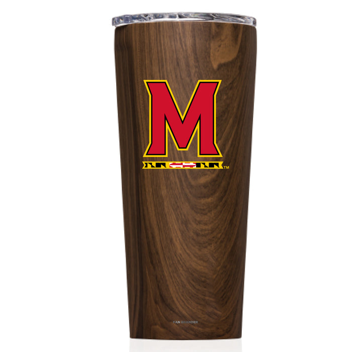 Triple Insulated Corkcicle Tumbler with Maryland Terrapins Primary Logo