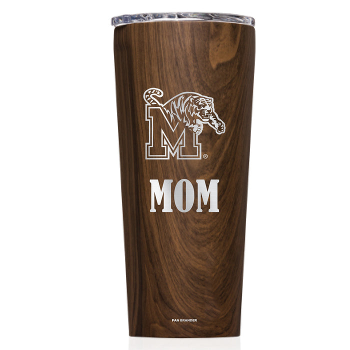 Triple Insulated Corkcicle Tumbler with Memphis Tigers Mom Primary Logo