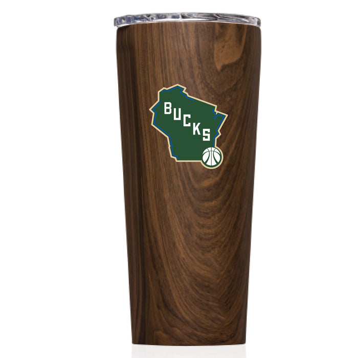 Triple Insulated Corkcicle Tumbler with Milwaukee Bucks Alternate 2 Logo