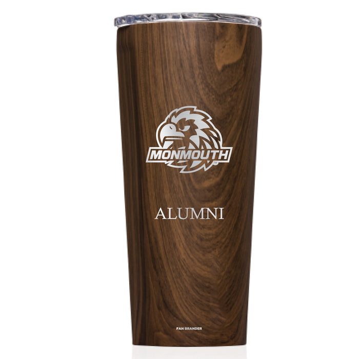 Triple Insulated Corkcicle Tumbler with Monmouth Hawks Mom Primary Logo
