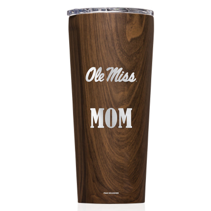 Triple Insulated Corkcicle Tumbler with Mississippi Ole Miss Mom Primary Logo