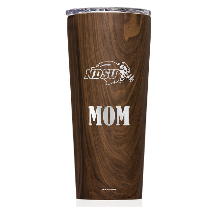 Triple Insulated Corkcicle Tumbler with North Dakota State Bison Mom Primary Logo