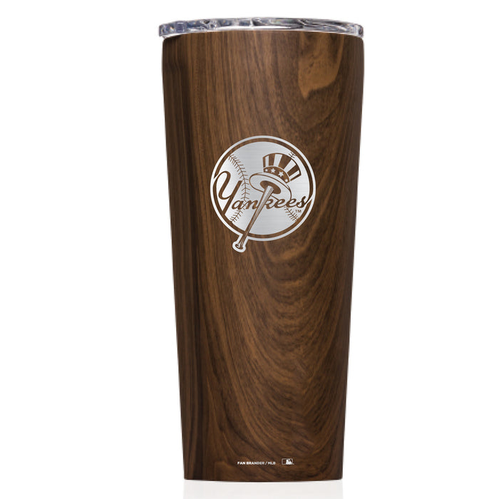 Triple Insulated Corkcicle Tumbler with New York Yankees Etched Secondary Logo
