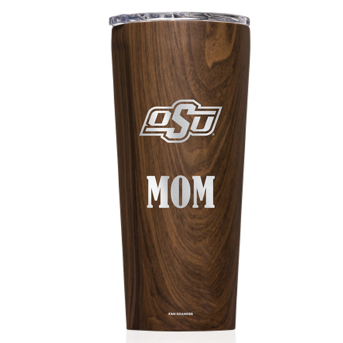 Triple Insulated Corkcicle Tumbler with Oklahoma State Cowboys Mom Primary Logo