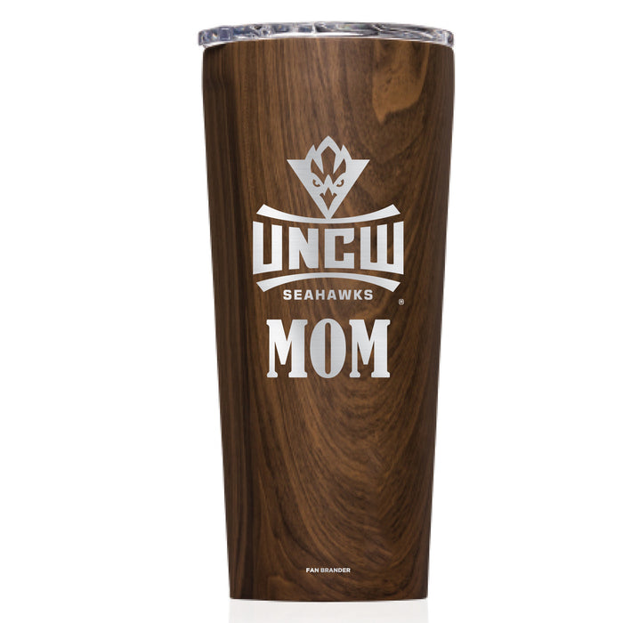 Triple Insulated Corkcicle Tumbler with UNC Wilmington Seahawks Mom Primary Logo