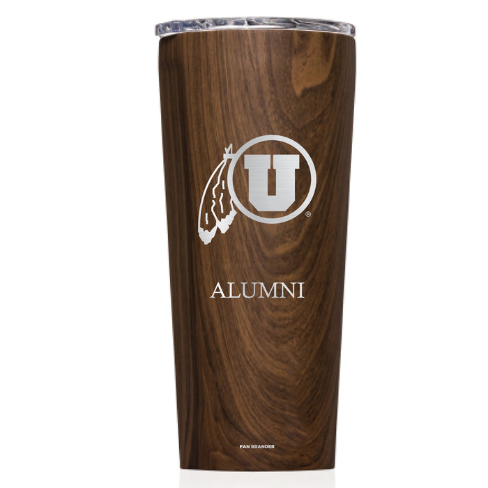 Triple Insulated Corkcicle Tumbler with Utah Utes Mom Primary Logo