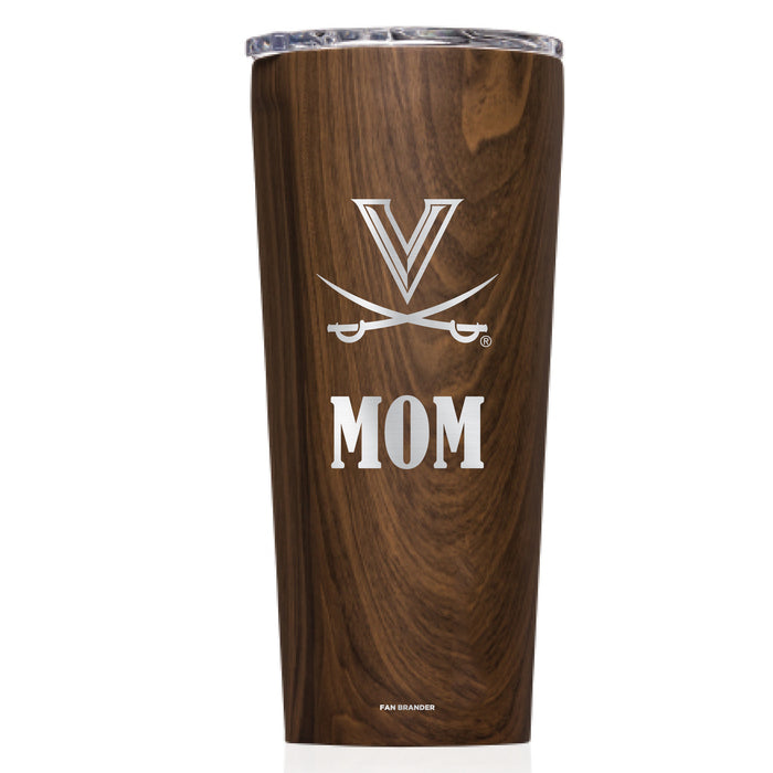 Triple Insulated Corkcicle Tumbler with Virginia Cavaliers Mom Primary Logo