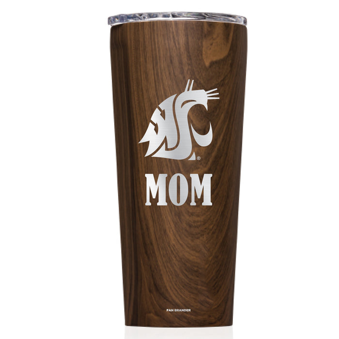 Triple Insulated Corkcicle Tumbler with Washington State Cougars Mom Primary Logo
