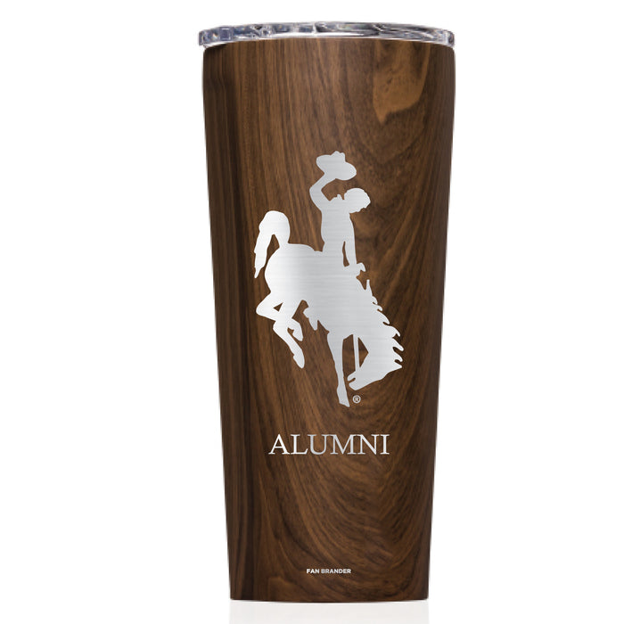 Triple Insulated Corkcicle Tumbler with Wyoming Cowboys Mom Primary Logo